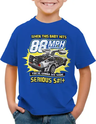 Produktbild von style3 88mph T-Shirt Kinder zukunft delorean zeitreise