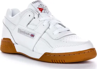 Produktbild von Reebok Workout Plus Full Grain Herren Ledersneaker in Weiß mit Gummisohle – undefined / Weißer Gummi