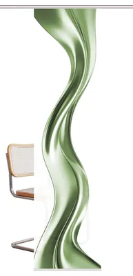 Produktbild von Schiebegardine OAKLEY, Seidenoptik, Digitaldruck, 245x60 cm, Wellenmotiv, mit Zubehör