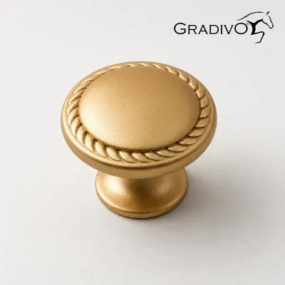 Produktbild von Möbelknopf Schrankknopf Schubladenknopf 215 Matt - Gold
