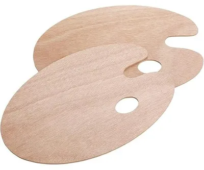 Produktbild von Holz Mischpalette Malen Palettes2PCS Malpalette Universalpalette für DIY Kunst Malerei