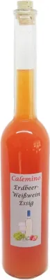 Produktbild von Erdbeer-Weißwein-Essig mit 16,7% frischen Erdbeeren naturtrüb 500ml