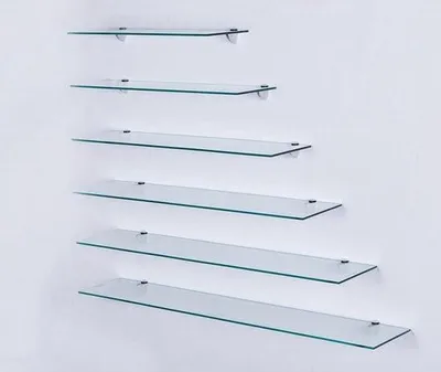 Produktbild von Glas-Wandregal - Klares Duschregal - 80 cm - Sicherheitsglas
