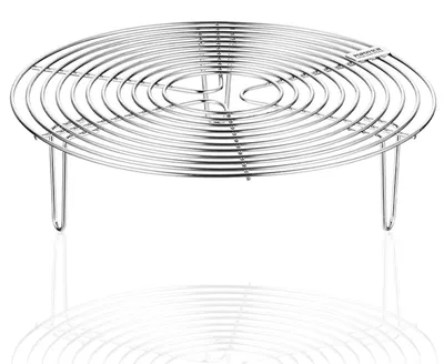 Productafbeelding van Stoommand stoomrek stoominzet - Roestvrij staal - Rond - 18 x 7 cm