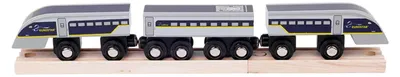 Image de Bigjigs, train en bois Eurostar E320 - 5 pièces.