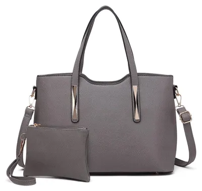 Produktbild von Miss Lulu Damen Handtasche Mittelgroß Shopper Schultertasche 2-teiliges Set