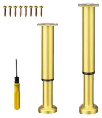 Productafbeelding van Omgoods - Set van 2 Verstelbare Meubelpoten van 72-120 cm