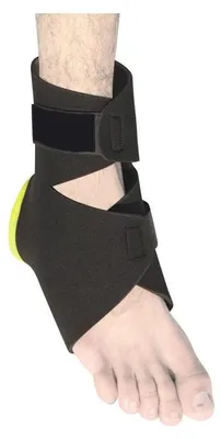 Produktbild von Fitness Knöchel Wraps Gewichtheben Bodybuilding Workout Training schwarz/gelb