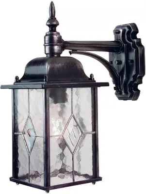 Produktbild von Elstead Wexford Außen-Wandleuchte E27 37cm Schwarz-Silber