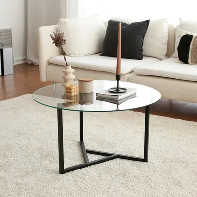 Immagine prodotto di Esperia - Tavolino da Salotto, 75x75x42h cm Nero, Portariviste