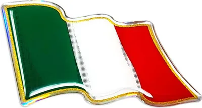 Produktbild von Sticker 3D Flagge Italien im Wind HQ