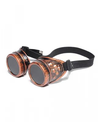 Produktbild von Steampunk Brille Kupfer als retrofuturistisches Kostümzubehör für LARP & Cosplay