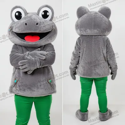 Produktbild von Mascot-Kostüm MASTICOT Breitaugen-Frosch in Smaragdgrün