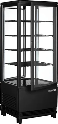 Produktbild von Saro Kühlvitrine Mit Doppeltür Modell Sc100Dt Schwarz