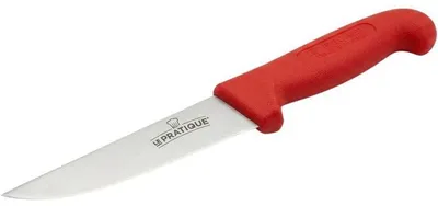 Produktbild von Fleischerschneidemesser LE PRATIQUE, Klinge aus Stahl, 17 cm, ergonomischer, rutschfester Griff aus überformtem Polypropylen, hergestellt in Frankreich