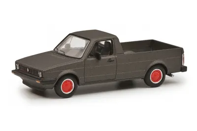 Produktbild von Schuco 452033600 VW Caddy Pritsche anthrazit matt Maßstab 1:64 Modellauto