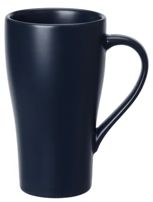 Keramik-Kaffeetasse 500 ml, dunkelblau, mit Henkel