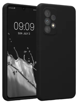 Produktbild von kwmobile Hülle kompatibel mit Samsung Galaxy A53 5G - Hülle Silikon gummiert - Handyhülle - Handy Case in Schwarz