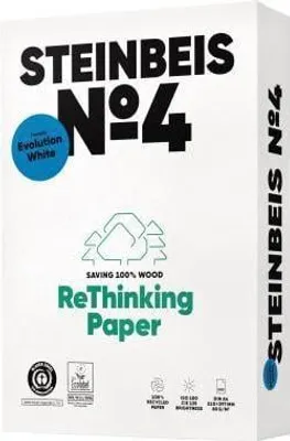 Produktbild von Steinbeis No. 4 Recyclingpapier A 4 80 g 500 Blatt ISO 100