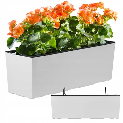 Zdjęcie produktu dla Doniczka Prosperplast | Urbi Case | Biała | 60 cm