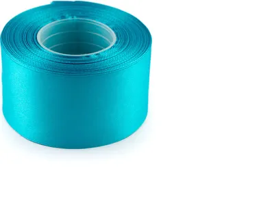 Produktbild von Satinband 50mm x 32m Rolle, Farbe:094 türkis