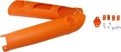 Immagine prodotto di Telesskopabdeckungen ( Stossdämpfer ) Vorne Für Ktm Sx /Sxf '07-'14, Exc '08-'15 Farbe Orange Oem 7800109410004