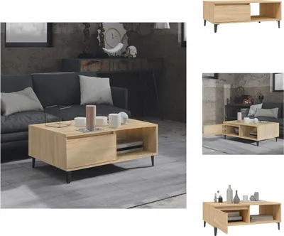 Produktbild von vidaXL Couchtisch Sonoma-Eiche 90x60x35 cm Holzwerkstoff - Couchtische