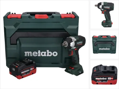 Image de Metabo SSW 18 LT 300 BL Visseuse à choc sans fil 18 V 300 Nm Brushless + 1x batterie 5,5 Ah + metaBOX - sans chargeur