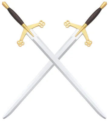 Produktbild von Pack 2 Schaumstoffschwerter Claymore mit Latexklinge