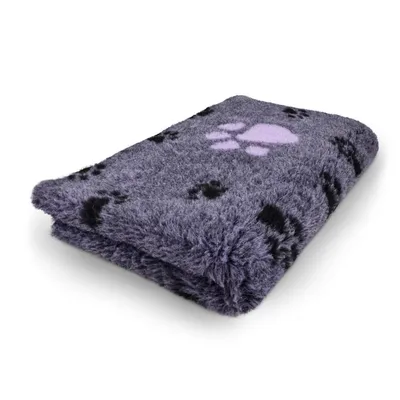 Produktbild von Vet Bed Hundedecke Hundebett lila große Pfote lila 100 x 75 cm