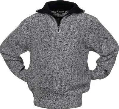 Produktbild von Pullover Gr.XL schwarz/weiß-meliert