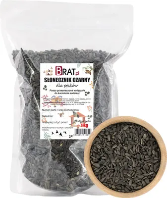 Obrázok produktu pre Čierna slnečnica pre vtáky 1kg
