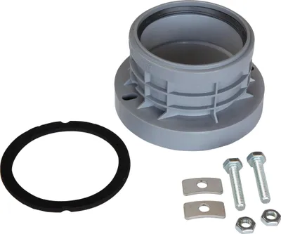 Zdjęcie produktu dla airfit PP adapter kołnierzowy DN 110/110 wykonany z PP, rozstaw otworów 125-143mm
