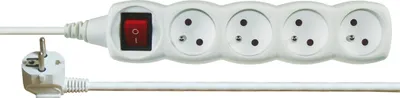 Obrázok produktu pre Emos 1902140200, Spínané, Biela, 4 AC zásuvky/AC zásuviek, 2 m, 250 V, 10 A