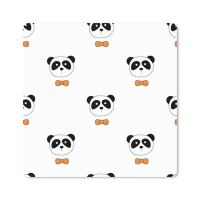 Produktbild von MuchoWow® Mauspad Mousepad Panda - Schwarz - Weiß - Muster 30x30 cm - Mousepads - Maus Mat - Pad - Mausunterlage - Gaming