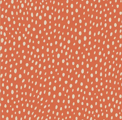 Image de OUTDOOR DECOSTOFFS OXFORD - motif pois sur un I orange DR115