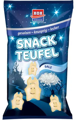 Obrázok produktu pre XOX Snack Teufel chrumkavý zemiakový snack s príchuťou soli 125g
