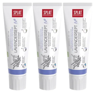 Produktbild von SPLAT - Zahnpasta - 3er Pack - Lavendersept - Beruhigender Kräuterschutz - Fluoridfrei