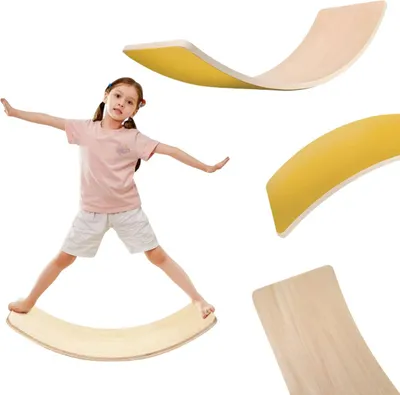 Image de Planche D'équilibre Balance Board Lama - jaune