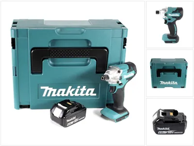 Produktbild von Makita DTD 156 G1J Akku Schlagschrauber 18V 155Nm + 1x Akku 6,0Ah + Makpac - ohne Ladegerät
