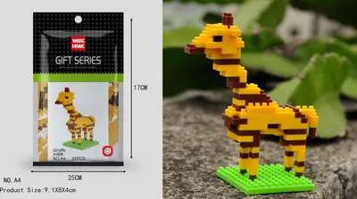 Obrázek produktu pro Stavebnicová figurka žirafy, model LNO Micro-Bricks