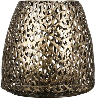 Produktbild von GILDE Windlicht, "Purley", Metall, goldfarben, , H. 20 cm, D. 20 cm 84082 /Abverkauf nur solange Vorrat reicht