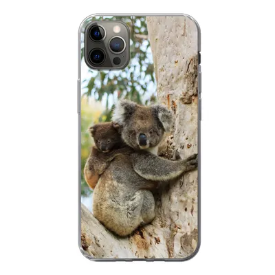 Produktbild von MuchoWow® Handyhülle Schutzhülle Hülle für iPhone 13 Pro Max Koalas - Kind - Baum - Kinder - Junge - Mädchen Silikon Softcase Handy Hülle - Mobiltelefon