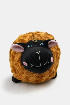 Produktbild von Plüschtier Schaf 30 cm braun rund – Weiches Kuscheltier, Stofftier