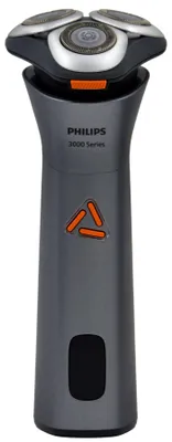 Produktbild von Philips 3000 series S3882/00, Rotationstrasierer, Metallisch, SkinGlide, Akku, Integrierte Batterie, 50 min