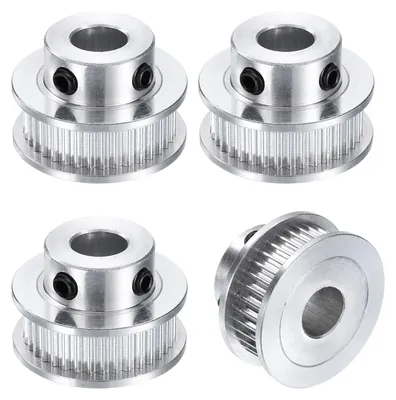 4x GT-2 36T Synchronriemenscheibe, 8 mm Bohrung, Aluminium