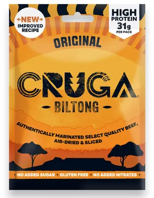 Produktbild von CRUGA Biltong Mix Box Original & Chilli - 16x 60g Premium Trockenfleisch