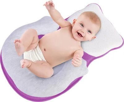 Produktbild von Baby-Positionierungskissen für Neugeborene, Korrekturkissen, verhindert Teil-Kopf, Anti-Rollover-Matratze für 0-10 Monate,Lila