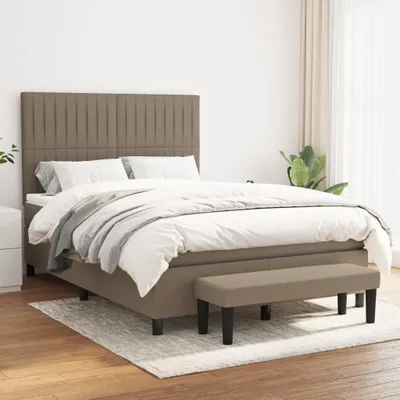 Produktbild von Maison Exclusive - Boxspringbett mit Matratze Taupe 140x200 cm Stoff