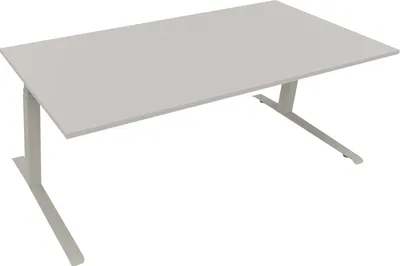 Produktbild von Sitz-/Stehtisch Kufe Doppels. Quad. B2000xT900xH645-1275 si/Lichtgrau